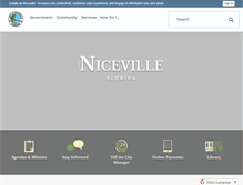 Tablet Screenshot of cityofniceville.org